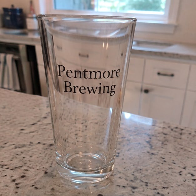 Custom glassware — customer photo