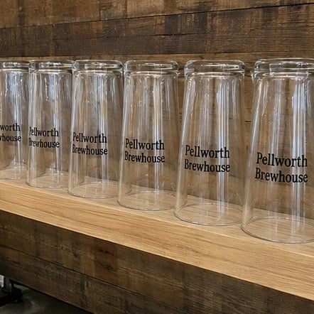 Customized glassware for breweries, taprooms and bars