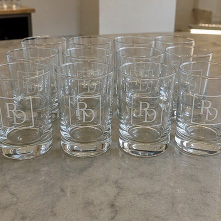 Customized glassware for distilleries and tasting rooms