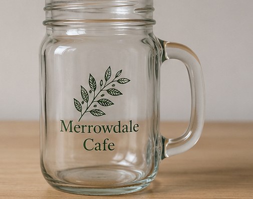 Mason Jars & Handled Mugs with custom branding